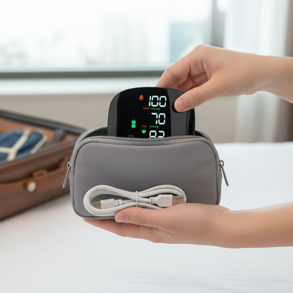 Digital Wrist Blood Pressure Monitor with Rechargeable Battery