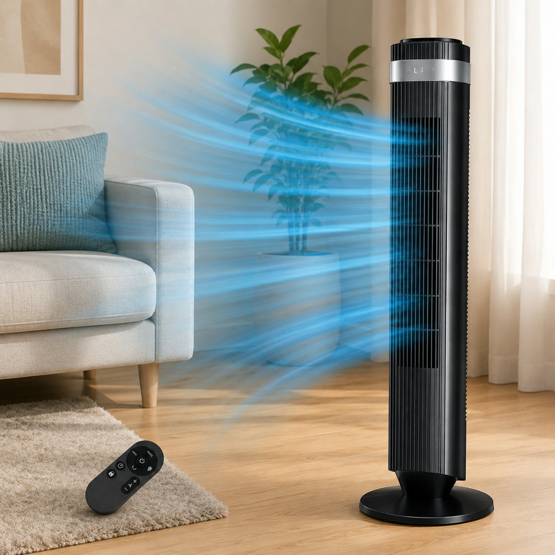 Silent Tower Fan for Indoor Cooling