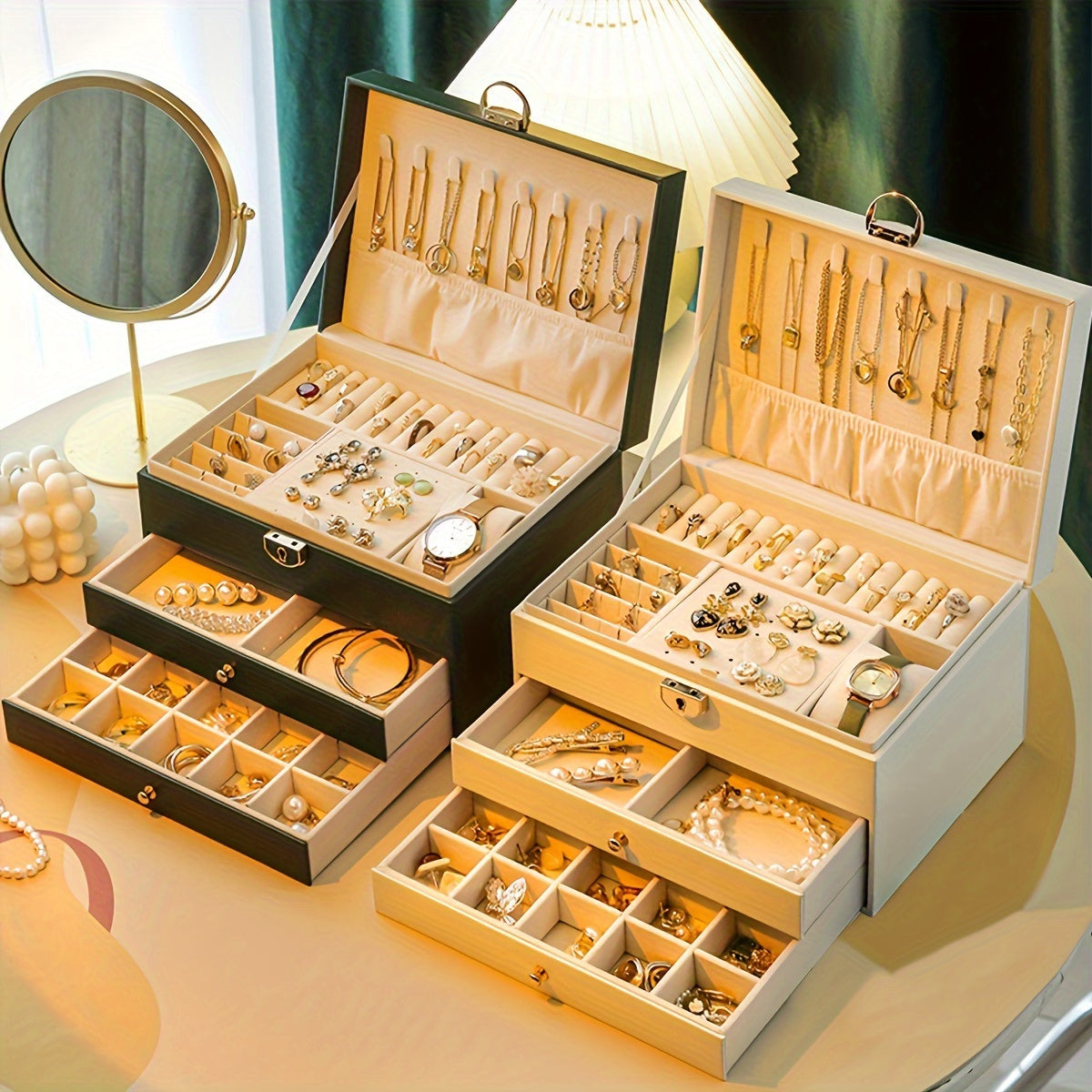 Luxury Jewelry Storage Box for Necklaces, Rings & Bracelets