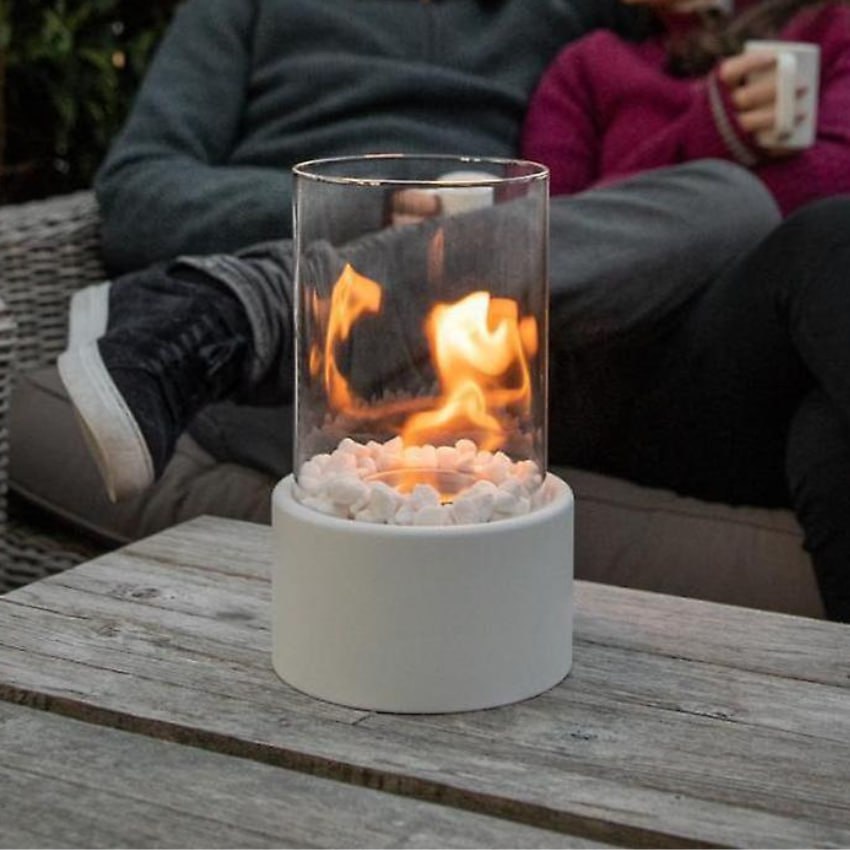 Long-Burning Flame Oil Table Lamp