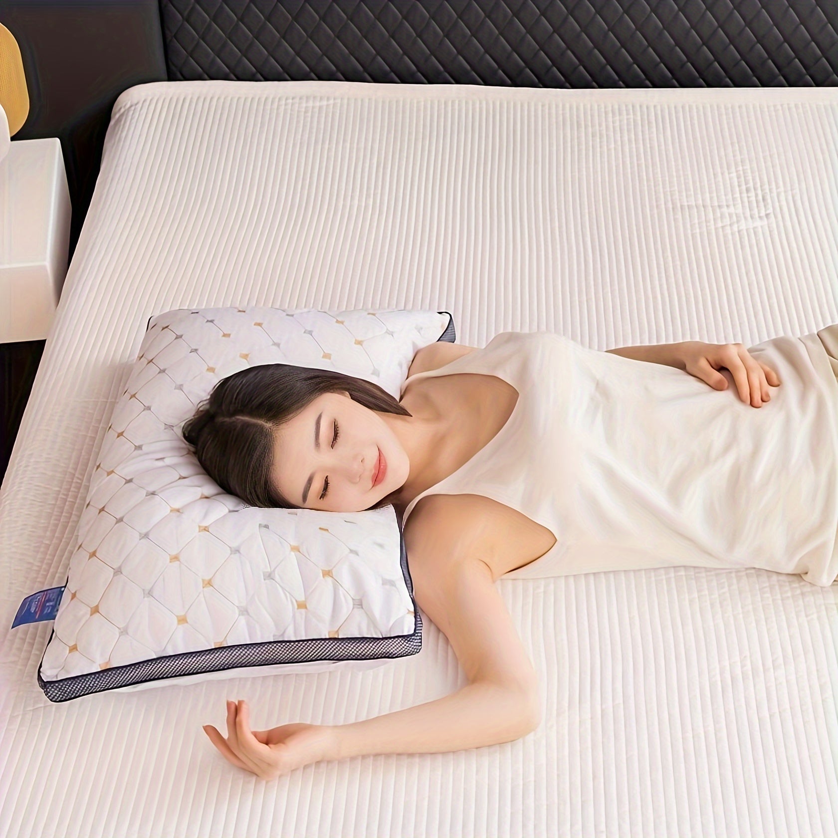 Soft Breathable Neck Support Pillow for Side and Back Sleepers