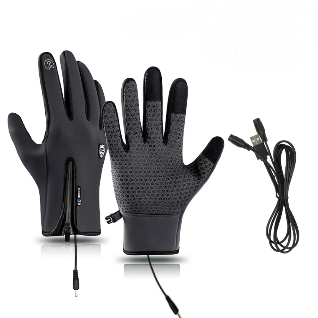 USB-Heated Touchscreen Winter Gloves