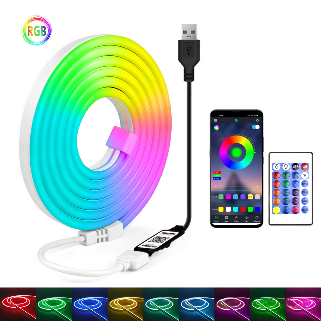 App-Controlled Color-Changing LED Strip Lights