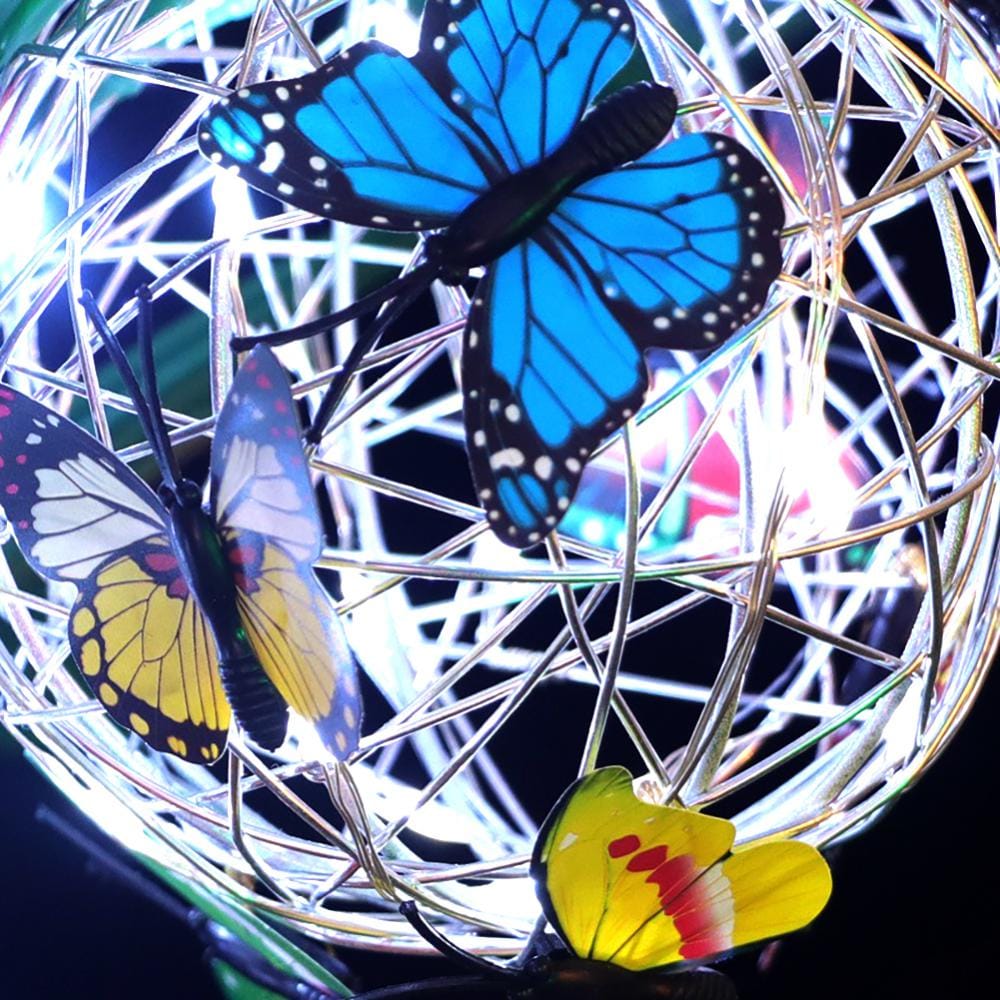 Enchanting Solar-Powered Butterfly Garden Lights