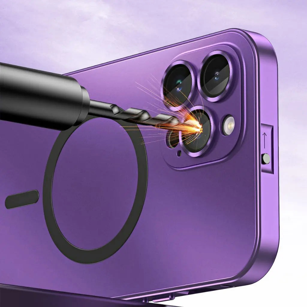 Sleek Magnetic Metal iPhone Case