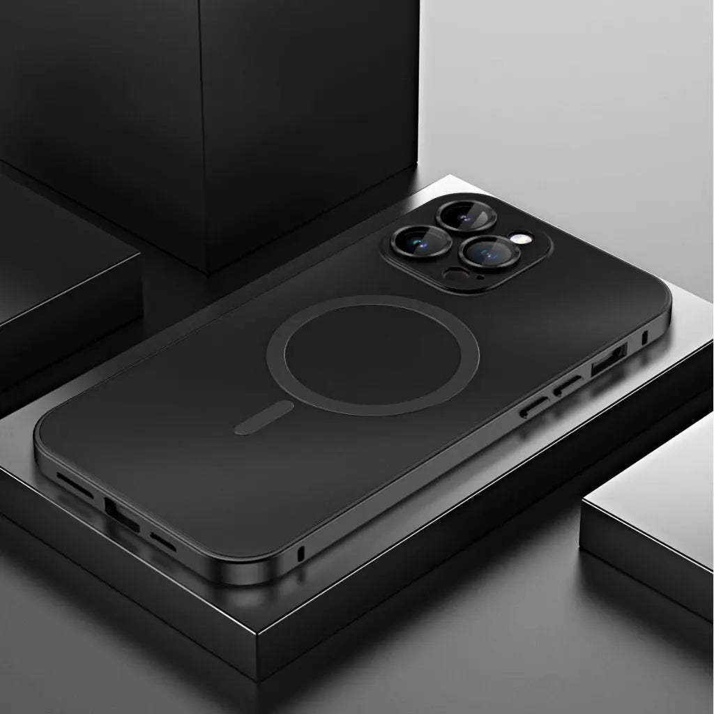 Sleek Magnetic Metal iPhone Case