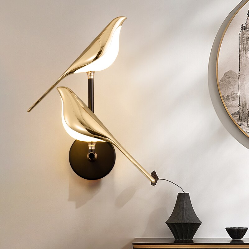 Bird-Shaped Scandinavian LED Wall Sconce